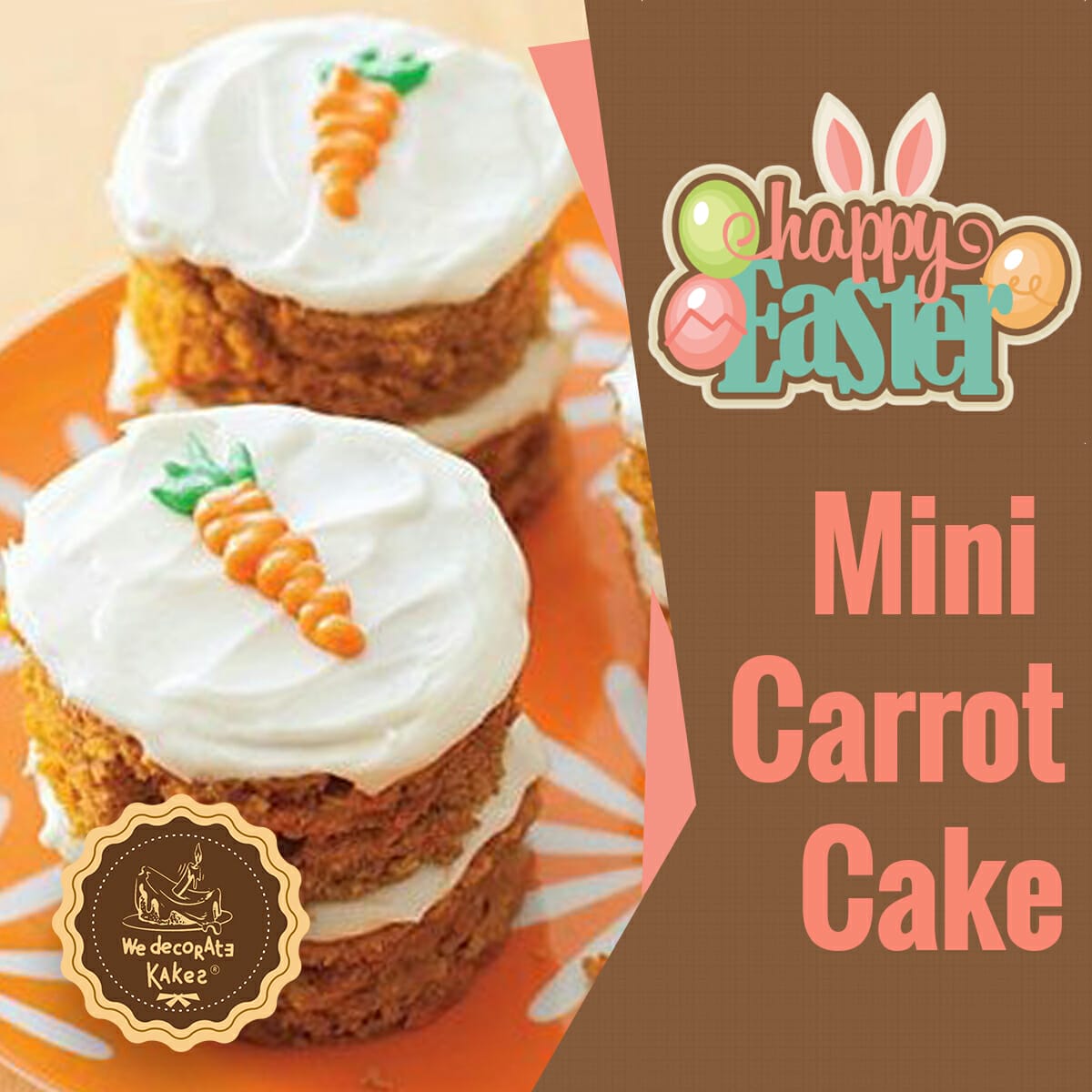 Mini Carrot Cake We Decorate Kakes