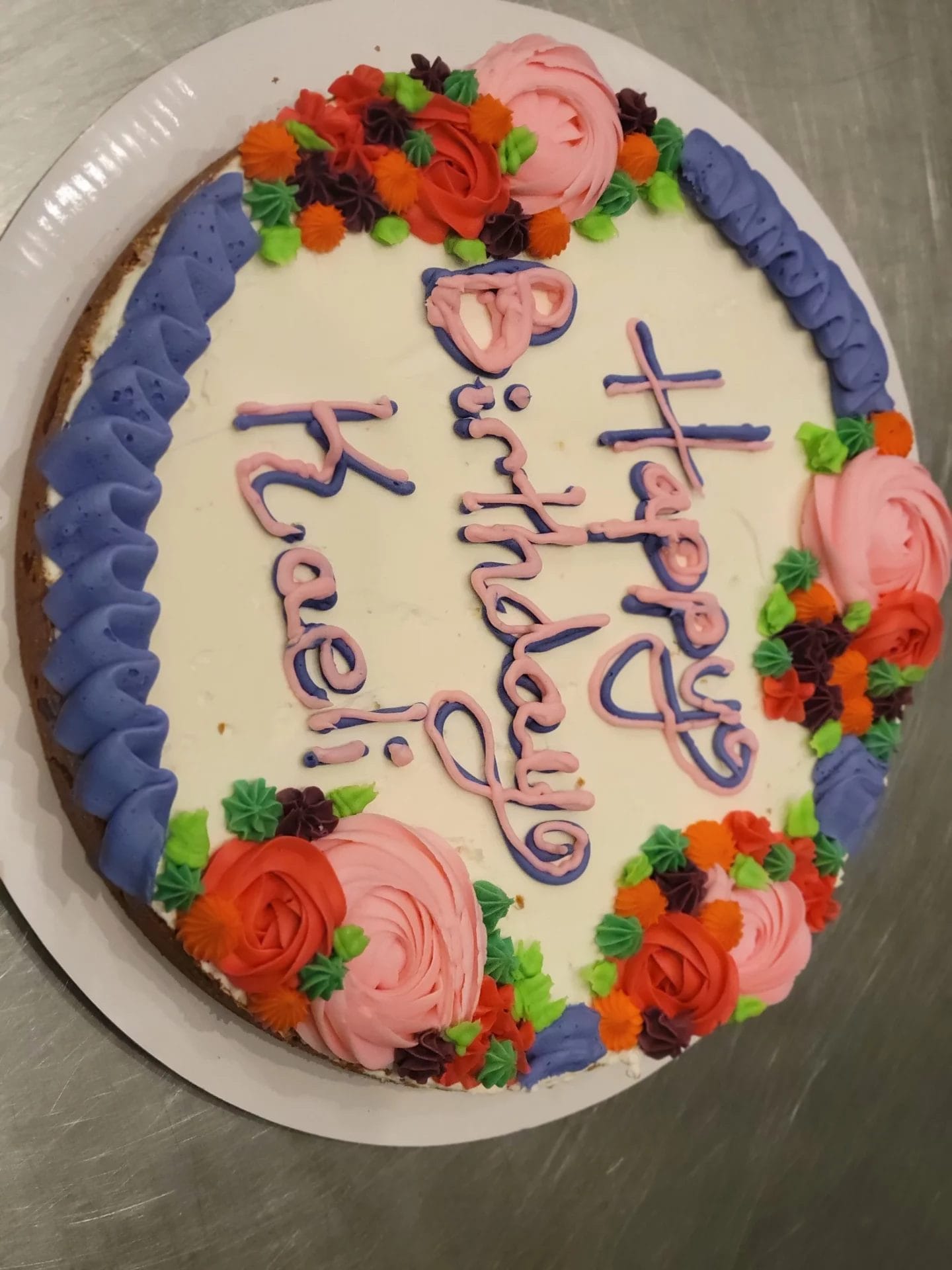 Custom Birthday Cookie Cake We Decorate Kakes