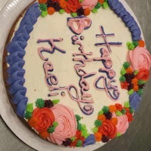 Custom Birthday Cookie Cake