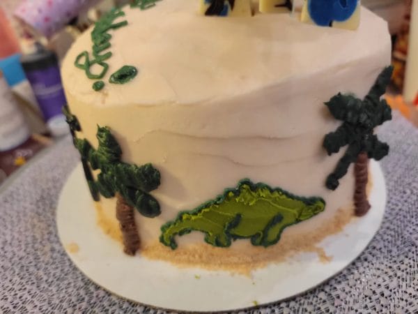 Custom Dinosaur Cake