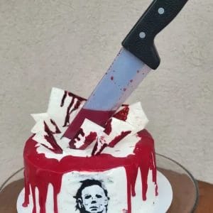 Custom Michael Myers Cake