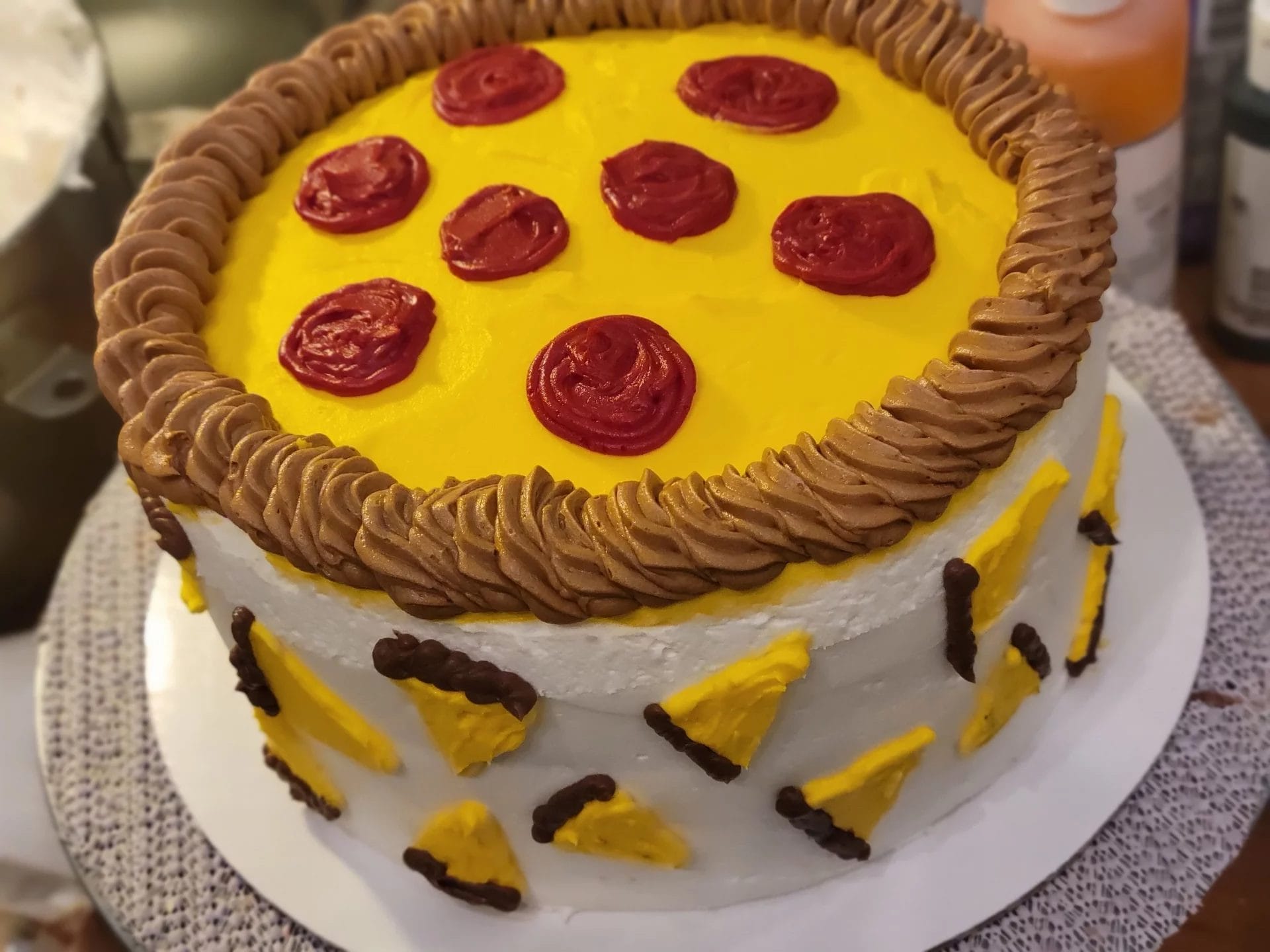 Custom Pizza Cake We Decorate Kakes