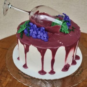 Custom Wine Cake